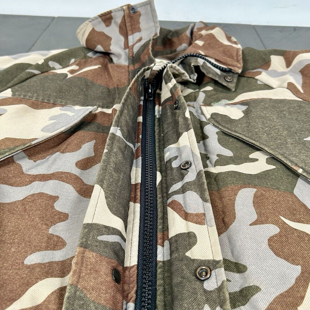 Vtg Cabela’s Gore-Tex Duck Camo Hunting Jacket Coat Parka Men's Size Medium - Picture 7 of 16